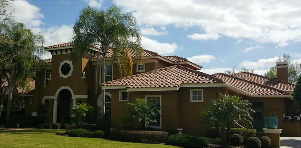 After residential exterior cleaning