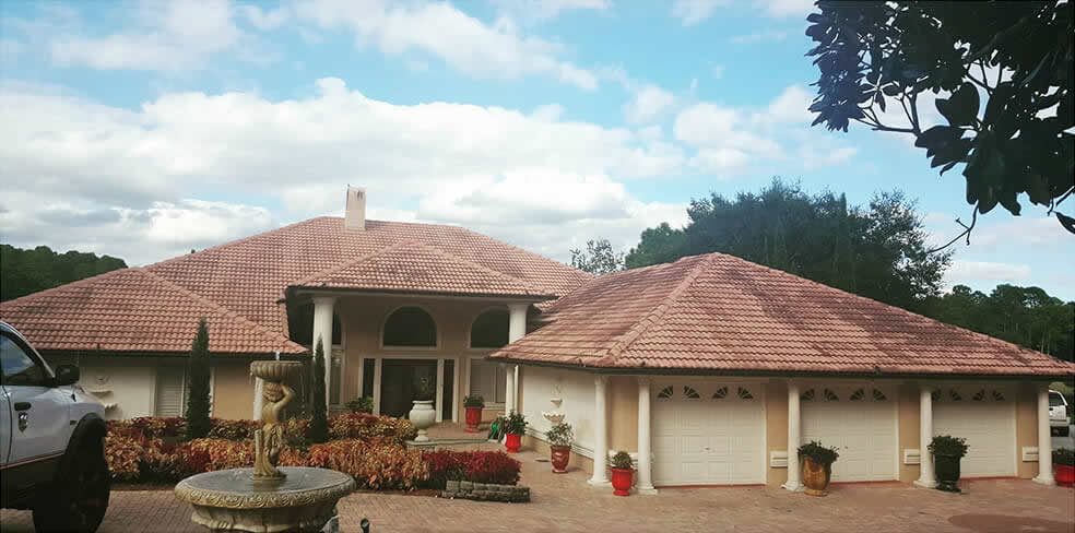 Before roof cleaning