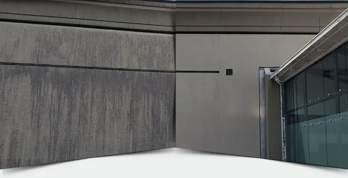 Before & after commercial exterior cleaning